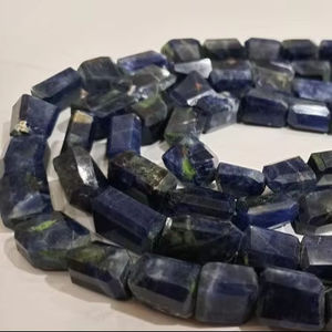 Perles de Sodalite Bleue Naturelle, Forme Goutte, Facettées au Laser, Forme Nugget, 10-15mm, Perles Roulées, Vendues par Fil de 8 Pouces de Long - Product Image 5
