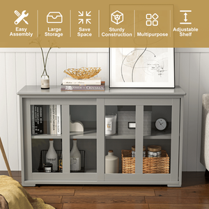 Credenza Moderna con Ante Scorrevoli per Sala da Pranzo e Stoccaggio in Officina - Product Image 6