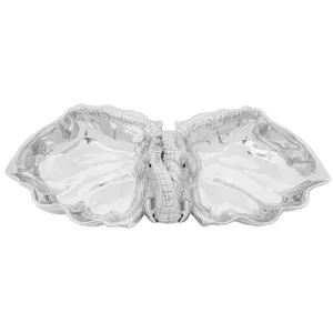 Tazón Decorativo Moderno de Metal al por Mayor para el Mercado Global de Decoración del Hogar, Tazón de Plástico para Lavabo, Seguro para Decoración del Hogar, Plateado, Zahid Exports - Product Image 3