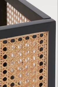 Cesta de Almacenamiento de Ratán con Marco de Madera Oscura, Organizador Elegante y Funcional, Ideal para la Sala de Estar, el Dormitorio y la Cuarto de Almacenamiento - Product Image 5