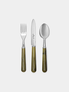 Elegant <b>Cheese</b> <b>Knife</b> <b>Set</b> with Green Resin Handles and Gold Stainless Steel Blades 3-Piece <b>Cheese</b> Cutting Tools for Platters - Product Image 2