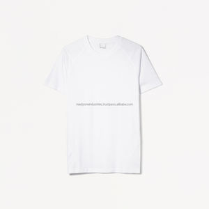 เสื้อยืดกีฬาวิ่งรัดรูปของผู้ชายผ้า100% ยืดหยุ่นสูงแห้งเร็วผ้าโพลีเอสเตอร์85% 15% สแปนเด็กซ์ปรับแต่งได้280gsm - Product Image 3