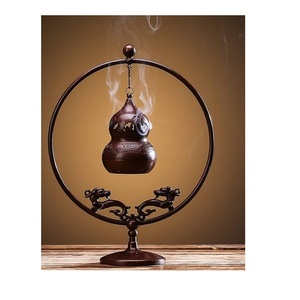 Latest Design Brass Gold Color Incense And Bakhoor Burner <b>Top</b> Quality Round Shape Incense Burner At Inexpensive Price - Product Image 6