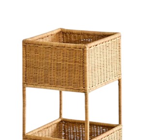 Traditional Hand Woven Rattan <b>Shelving</b> Beautiful Nursery <b>Storage</b> Solution Practical <b>Box</b> Display Shelf Home Accent Furniture - Product Image 2