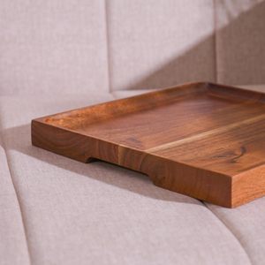 Solidwood Handcrafted Square Serving Platter Appetizer Plates for Dining <b>Table</b> Multipurpose Serving Article for Gift Available - Product Image 6