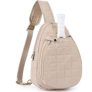 Premium Water Resistant Tennis Sling Backpack Multi Pocket Quilted <b>Racket</b> Bag for Competitive Players - Product Image 2
