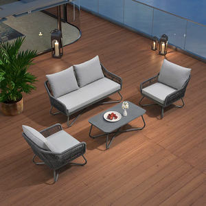 Juego de Sofás Portátiles Modernos de Plástico HDPE de Alta Calidad, Suministro Directo de Fábrica, para Uso en Exteriores, Hoteles, Parques, Gimnasios y Salas de Estar, con Estructura de Aluminio - Product Image 3