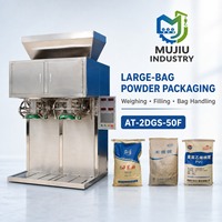Machine d'emballage de poudre de lait pour grandes pochettes et sacs à valve avec double vis sans fin et double sortie AT-2DGS-50F