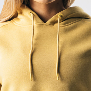 Women’s Cropped Pullover Hoodie Sweatshirt for Casual Wear, <b>Long</b> <b>Sleeve</b> Fleece Crop Hoodie <b>Top</b> with Drawstring Hood and Relaxed - Product Image 6