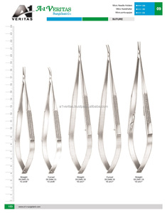 Porte-aiguilles micro-aiguilles droits en acier inoxydable de qualité médicale 18 cm Instruments chirurgicaux de suture A-1 Ensemble d'instruments VERITAS - Product Image 6