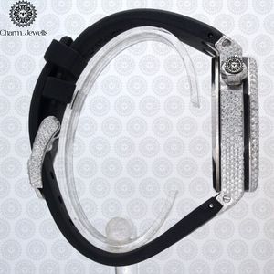 Charm_Jewells Luxury Stainless Steel <b>Watch</b> 40mm Round Dial Sapphire Crystal Quartz Movement Women Fashion Design - Product Image 6