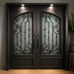 Compre Puertas Metálicas Personalizadas de Primera Calidad y Puertas de Hierro Forjado Hechas a Mano: Las Puertas de Acero Perfectas para Proteger Su Hogar con Estilo. - Product Image 4