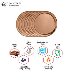Assiette latérale en acier inoxydable Majestic 6 PCS avec revêtement PVD or rose Plats et assiettes - Product Image 3