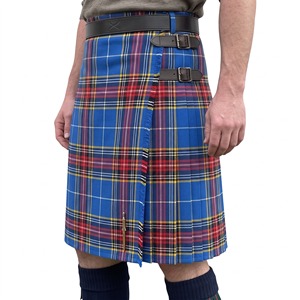 Kilt écossais traditionnel pour homme, vert, noir, rouge, à carreaux, en mélange de laine, tenue formelle, taille 34 - Product Image 3