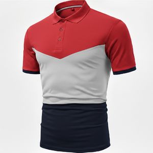 Polo classique pour homme à manches courtes en mélange de coton respirant, coupe ajustée, décontracté, tendance estivale, élégant - Product Image 5