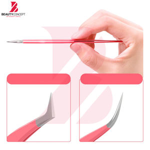 Lot de 3 pinces à épiler roses en acier inoxydable, qualité supérieure, outils de beauté et de précision pour cils, faible MOQ, vente en gros - Product Image 4