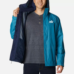 <b>Men</b> Rain <b>Jackets</b> Waterproof <b>Lightweight</b> Outdoor Breathable Fishing Hiking Camping Full Zip Performance Layer - Product Image 3