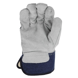 Nouvelles gants de travail en cuir de vachette pleine fleur avec logo personnalisé, résistants à l'abrasion, pour la sécurité industrielle et les travaux lourds. - Product Image 4