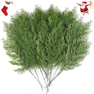 Branchelettes artificielles de cèdre, fausses branches de cèdre, tiges de cyprès artificielles pour guirlandes et couronnes de Noël - Product Image 1