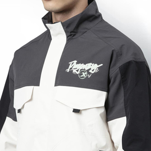 Veste de travail coupe-vent Phantom X pour homme, style color block, col montant, fermeture éclair frontale, poches brodées, coupe régulière, style automne - Product Image 5