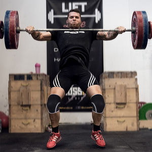 Paire de genouillères en néoprène 7 mm, protection professionnelle, respirantes, compression réglable, élasticité élevée, haute qualité, pour la musculation - Product Image 5