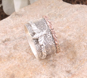 Anillo de Abeja de Plata de Ley 925, Anillo de Abeja para Mujer, Joyería Minimalista y Delicada, Apilable, Venta al por Mayor - Product Image 6