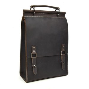 Multi-functional Waterproof <b>Leather</b> <b>Backpack</b> Anti-Theft Vintage <b>Laptop</b> Bag Genuine <b>Leather</b> Rucksack LBP-0363 - Product Image 1