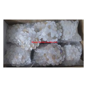 Hot Sale Round Shape White MOP Pearl Shell Mother of Pearl <b>Mirror</b> Set Gemstone <b>Acrylic</b> Boxes Eid Festival Giveaways - Product Image 2