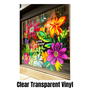 Vinilo Adhesivo Transparente para Ventanas, Impresión UV, Resistente al Agua, Listo para Enviar - Product Image 1