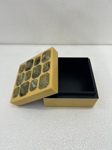 Resin storage <b>box</b> with lid handmade epoxy organizer decorative gift <b>box</b> for jewelry <b>keepsake</b> trinket home decor craft - Product Image 2