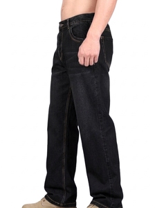 Jeans Clásicos de Invierno para Hombre, Estilo Vintage, Duraderos, de Algodón Elástico y Transpirable, Corte Regular, Fabricación en Masa, Logotipo Personalizado - Product Image 3