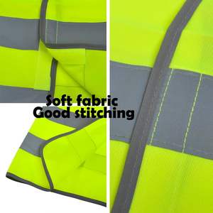 2025 Lot de 10 gilets de sécurité vert néon haute visibilité pour costume de construction de 12 à 16 ans - Product Image 6