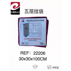 Organizador de Armario Colgante de Cinco Niveles 30x30x100 ORGANIZADOR DE ROPAS - Product Image 1