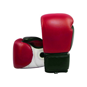 Guantes de Boxeo de Cuero Verde de 16 Onzas con Cierre de Gancho y Bucle, Correa de Muñeca Ajustable para Adultos - Product Image 3