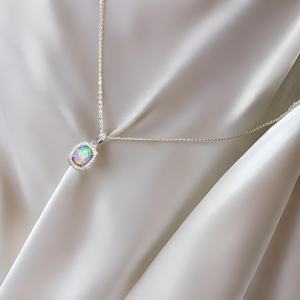 จี้โอปอลทรงรัศมีประดับเงินแท้ งานแฮนด์เมดสำหรับผู้หญิงและเด็ก ขายส่ง - Product Image 2