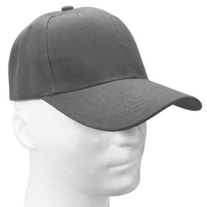 Nueva Gorra de Béisbol Unisex de 6 Paneles, Color Gris Sólido, Sarga de Algodón, Ajustable, Estilo Casual para Adultos, Uso en las Cuatro Estaciones - Product Image 1