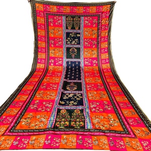 Recién llegado, chal de poliéster étnico estilo Banjara, bordado Kuchi dibujado a mano, seda paquistaní para ropa de fiesta de boda para adultos - Product Image 1