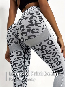 Leggings de yoga pour femmes, taille haute, en spandex et nylon, pour le sport et le fitness, vente en gros - Product Image 2