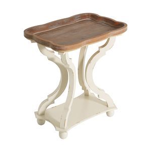 Tavolino Naturale e Bianco 69813.00, Elegante Tavolino da Caffè per Arredamento Casa - Product Image 3