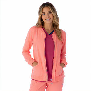 Blouse médicale unisexe zippée en polaire pour infirmiers - Product Image 6