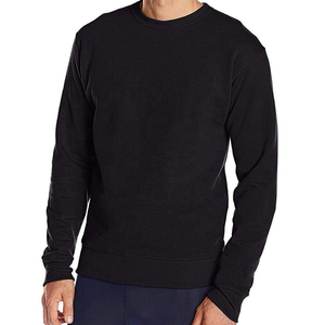 Men's Long Sleeve Fleece <b>Sweatshirt</b> with Crew Neck Custom Made OEM Design Plain Dyed for Winter Season - Product Image 3