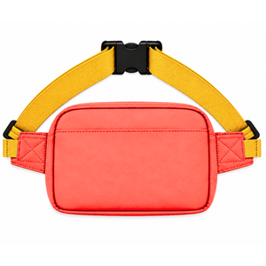 Bolso de cintura personalizado NSPDK Sorority, rojo y dorado, estilo casual, con logo bordado y bolsillo con cremallera para ropa griega femenina. - Product Image 4