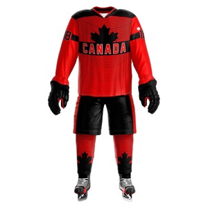 Uniforme de Hockey sobre Hielo Personalizado con Nombres y Números Bordados e Impresión por Sublimación |   Pantalones de Jersey al por Mayor OEM - Product Image 1