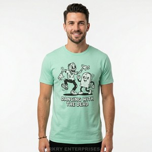 Camiseta Gráfica Azul Gris para Hombre al por Mayor, Estampado de Nube de Polvo de Núcleo, Camiseta de Algodón Estilo Urbano, Fabricante de Ropa Personalizada - Product Image 6