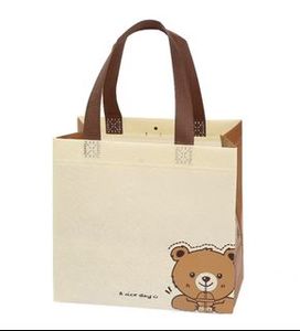 Hippo Pink PP Non Woven Shopping Bag With Dot Pattern Large Size Daily Use <b>Tote</b> Bag <b>Plastic</b> bag Custom logo OEM In Vietnam - Product Image 3