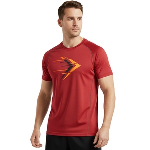 T-shirts d'été pour hommes en tissu doux, légers et respirants, col rond, idéaux pour les activités de plein air et les tenues décontractées quotidiennes, fournisseur en gros OEM - Product Image 3