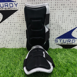 Adult Breathable Fabric Professional Protection Baseball Leg Guards Comfortable Flexible Adjustable Seat Custom Design <b>Hook</b> Loop - Product Image 2