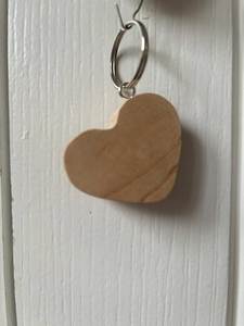 Handmade Biodegradable Wooden Keychain Custom Logo Manufacturer Rustic Wooden Keychain Handmade Eco Friendly Gift - Product Image 4