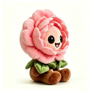 Lindo peluche de flor sonriente, adorable muñeco de peluche floral antropomórfico, regalo de San Valentín, suave juguete de peluche con forma de planta - Product Image 3