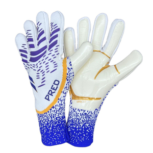 Guantes Deportivos WEMBLY SPORTS FA-7577 Profesionales Transpirables de Cuero con Cierre Ajustable, Antideslizantes e Impermeables para Porteros - Product Image 3